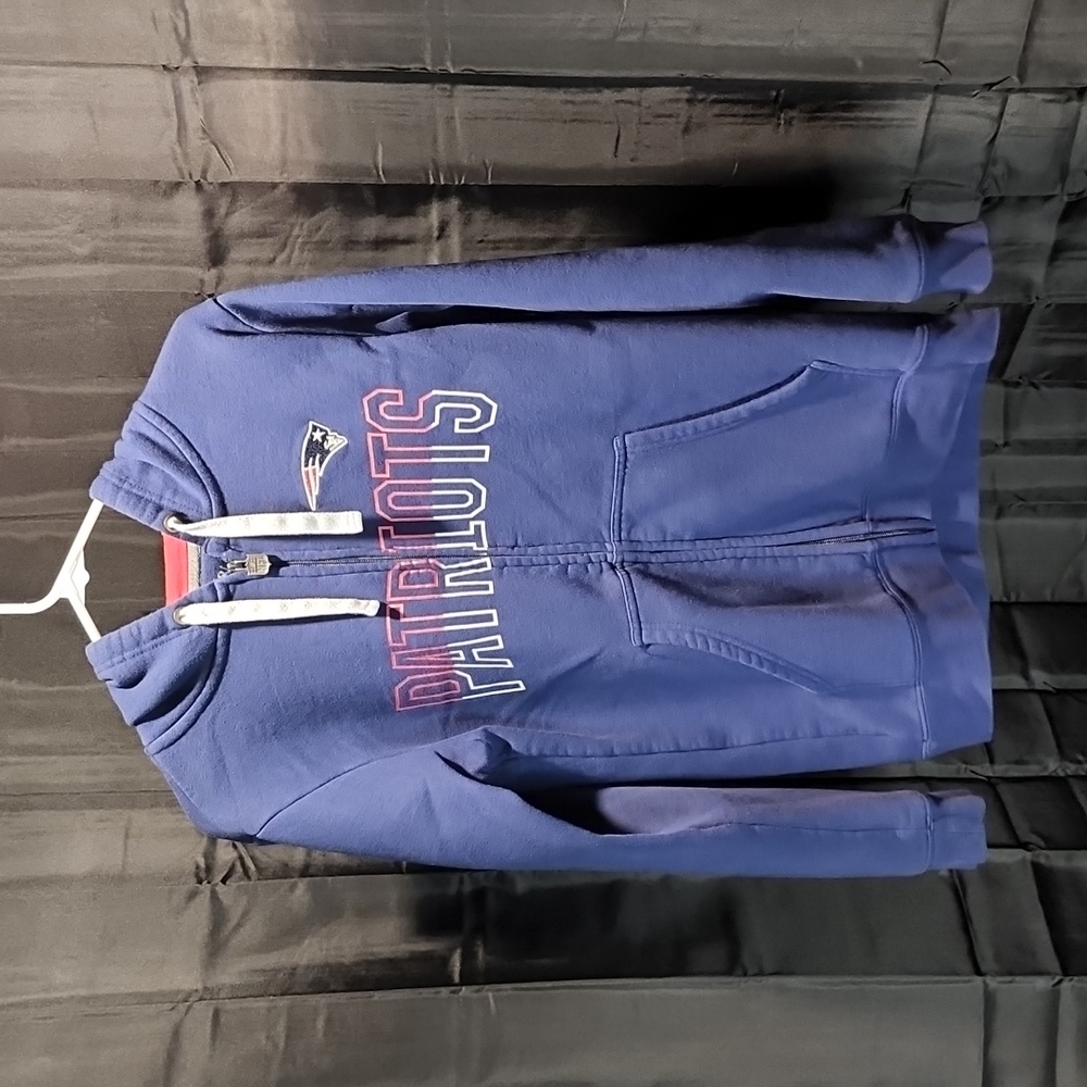 New Engalnd Patriots NFL Fanatics Zip Up Hoodie Hooded Sweatshirt Men's Large L